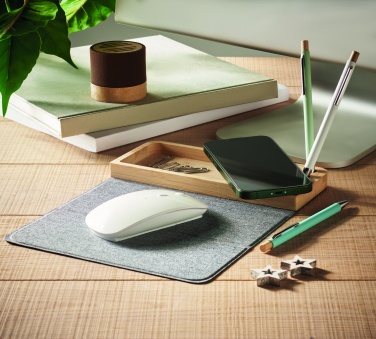 Logotrade business gifts photo of: Wireless charger in bamboo 15W