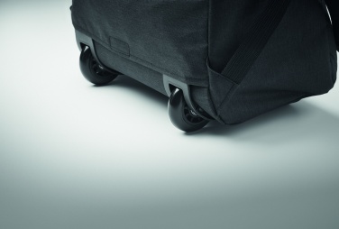 Logo trade promotional product photo of: A portable backpack trolley with wheels, made of 600D RPET polyester