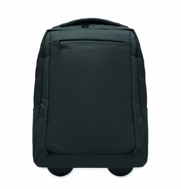 Logotrade promotional giveaway picture of: A portable backpack trolley with wheels, made of 600D RPET polyester