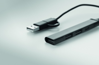 Logotrade corporate gift picture of: USB 4 port hub 19 cm