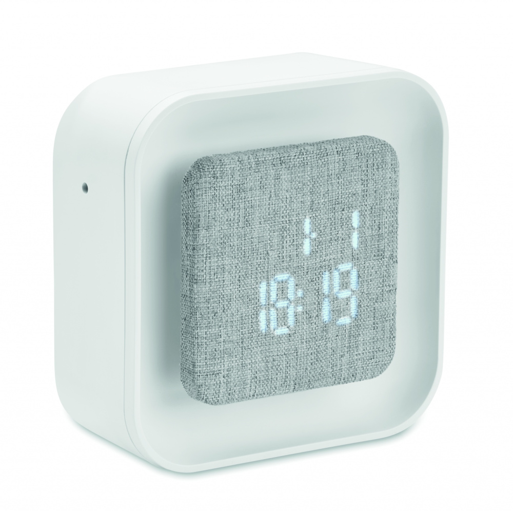 Logotrade advertising product picture of: Recycled ABS/RPET alarm clock Stuttgart