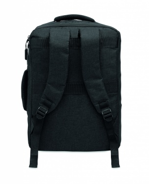 Logo trade promotional product photo of: A safe 15-inch laptop backpack made of 300D RPET with a 210D RPET lining and customizable printing.