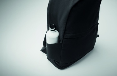 Logo trade promotional giveaways picture of: A 15-inch laptop backpack made of recycled pre-consumer cotton and recycled polyester with customizable printing.