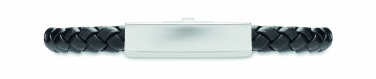 Logo trade promotional merchandise picture of: Braided faux leather bracelet