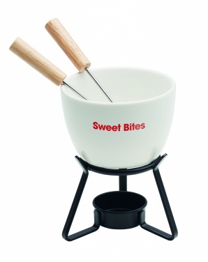 Logo trade corporate gifts picture of: Ceramic fondue set 240 ml