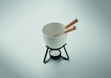 Logotrade promotional items photo of: Ceramic fondue set 240 ml