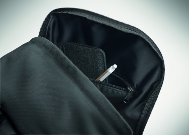 Logo trade promotional items picture of: A 15-inch laptop backpack made of recycled pre-consumer cotton with customizable printing