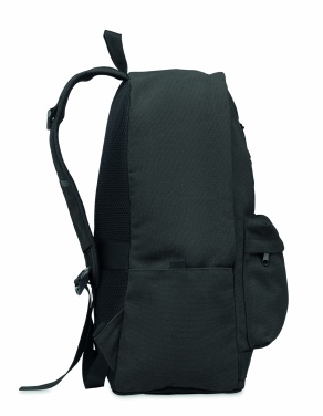 Logo trade promotional items picture of: A 15-inch laptop backpack made of recycled pre-consumer cotton with customizable printing