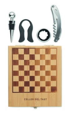 Logo trade advertising products image of: Chess board wine set