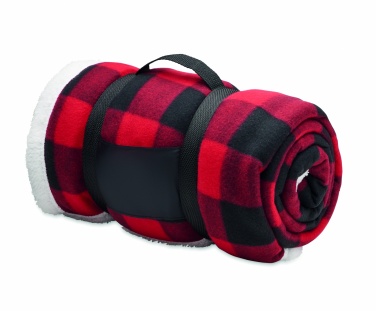 Logotrade promotional gift image of: RPET sherpa fleece blanket