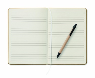 Logo trade promotional merchandise photo of: A5 notebook in recycled carton