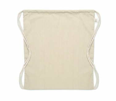 Logotrade promotional giveaway image of: Recycled cotton drawstring bag