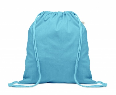 Logo trade promotional merchandise picture of: Recycled 140 gr/m² cotton bag
