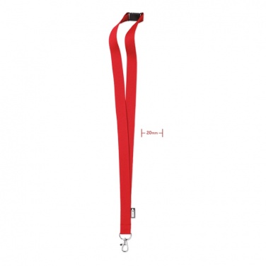 Logotrade promotional product picture of: Lanyard in RPET 20 mm