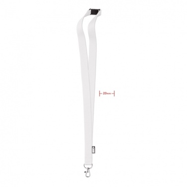 Logo trade promotional products image of: Lanyard in RPET 20 mm