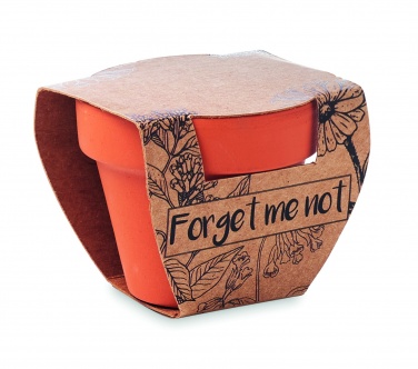 Logo trade promotional gifts picture of: Terracotta pot 'forget me not'