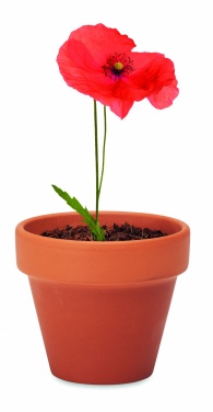 Logo trade promotional item photo of: Terracotta pot 'poppy'