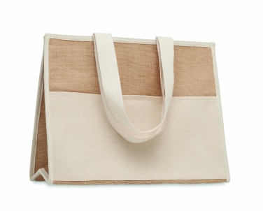 Logotrade promotional merchandise image of: Jute and canvas cooler bag