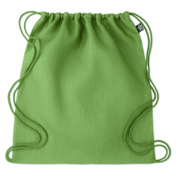 Logo trade corporate gifts image of: Hemp drawstring bag 200 gr/m²