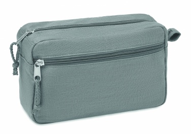 Logotrade promotional merchandise image of: Hemp toilet bag hemp 200 gr/m²