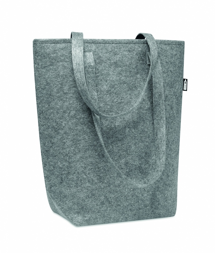 Logo trade promotional items image of: RPET felt shopping bag