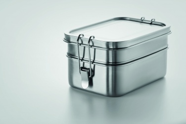 Logo trade promotional giveaways image of: Stainless steel lunch box