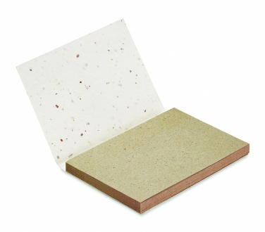 Logotrade promotional merchandise picture of: Grass/seed paper memo pad