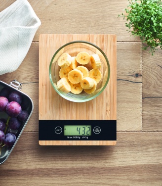 Logotrade corporate gift picture of: Bamboo digital kitchen scales