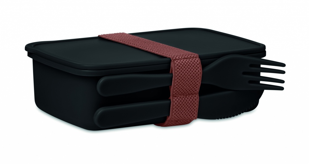 Logo trade promotional item photo of: Lunch box with cutlery