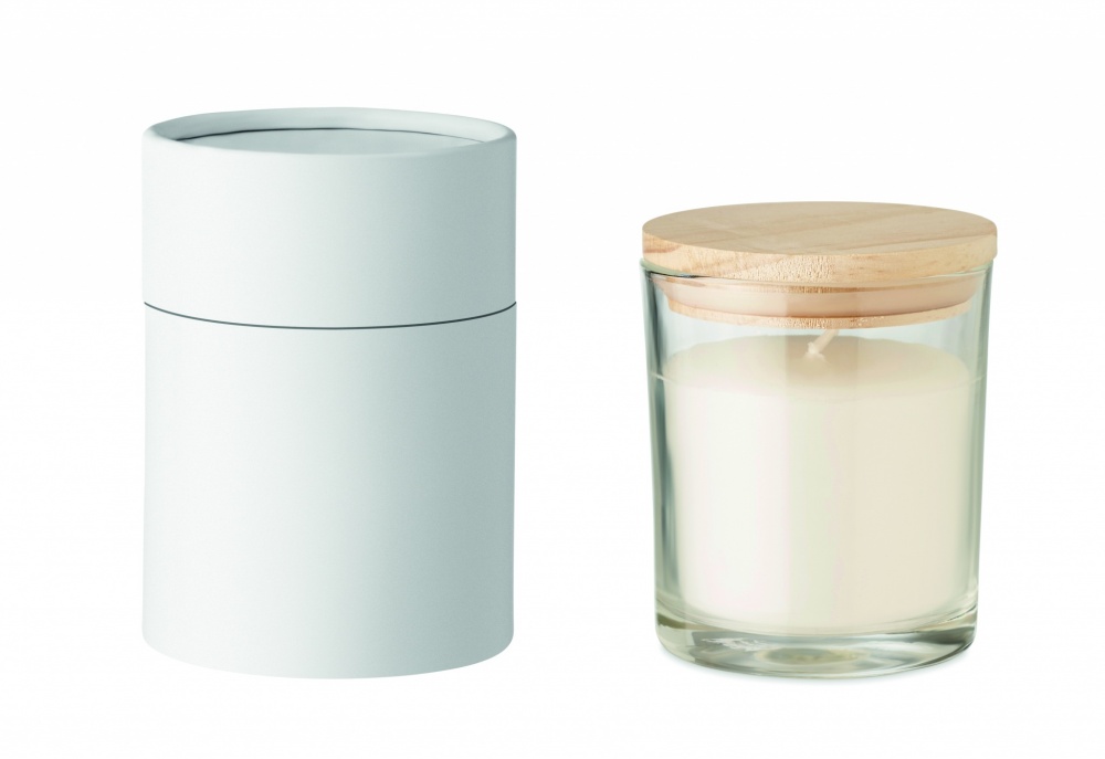 Logo trade promotional giveaways image of: Vanilla fragranced candle