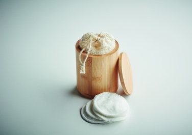 Logotrade advertising product picture of: Bamboo fibre cleansing pad set