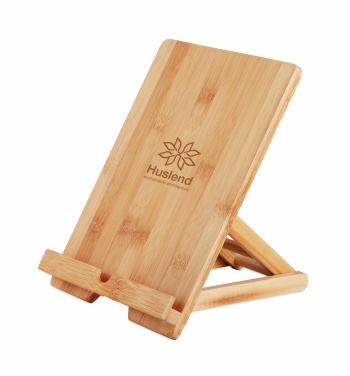 Logo trade corporate gifts image of: Bamboo tablet stand TUANUI