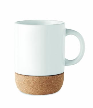 Logo trade promotional giveaways picture of: Sublimation mug with cork base