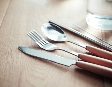 Logo trade corporate gifts picture of: Cutlery set stainless steel