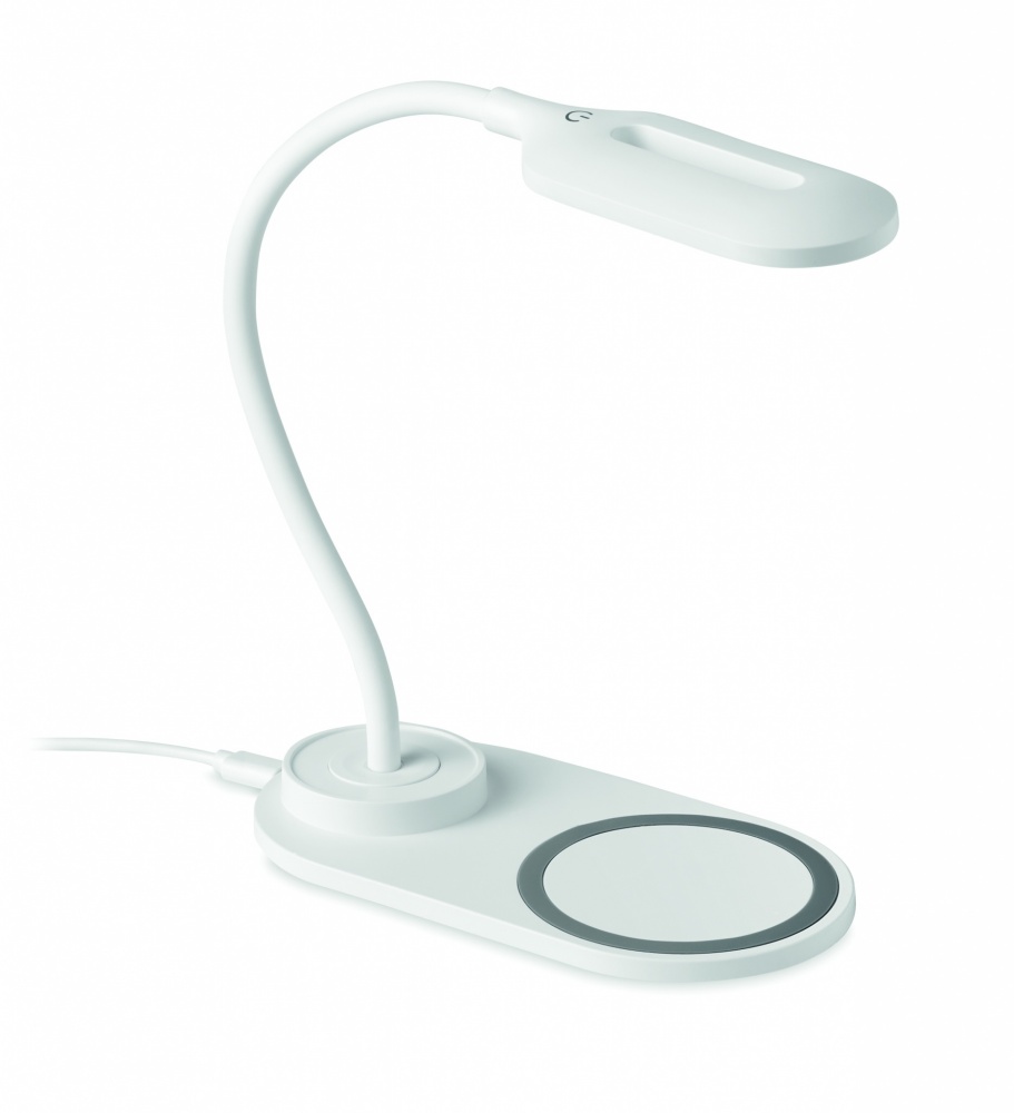 Logo trade corporate gifts picture of: Desktop light and charger 10W