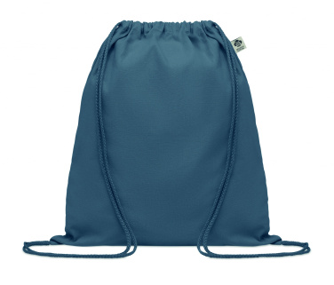 Logo trade promotional giveaways image of: Organic cotton drawstring bag