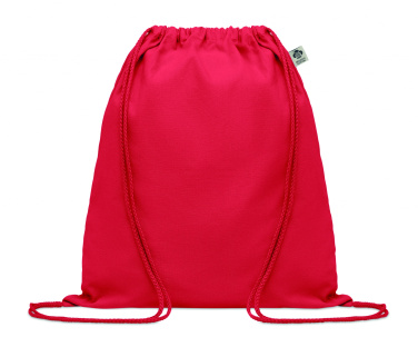 Logo trade corporate gifts picture of: Organic cotton drawstring bag