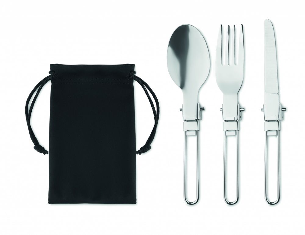 Logotrade corporate gift picture of: 3-piece camping cutlery set