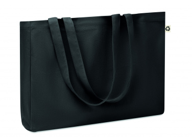 Logo trade promotional giveaways image of: Canvas Recycled bag 280 gr/m²