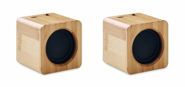 Logotrade business gifts photo of: Set of Bamboo wireless speaker