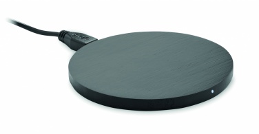 Logo trade promotional products picture of: Wireless charger bamboo 10W RUNDO +