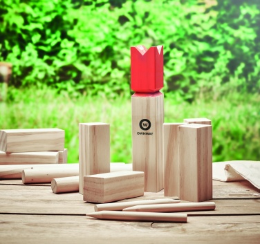 Logo trade promotional products picture of: Pinewood outdoor throwing game