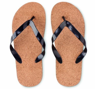 Logo trade advertising products image of: Cork beach slippers L