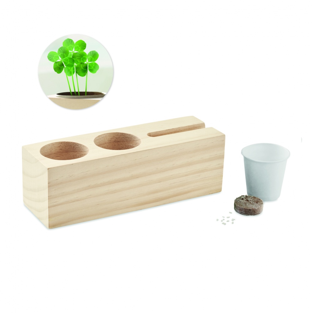 Logotrade promotional giveaway image of: Desk stand with seeds kit