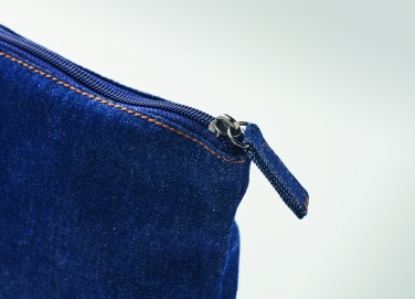 Logotrade corporate gift image of: Recycled denim cosmetic pouch
