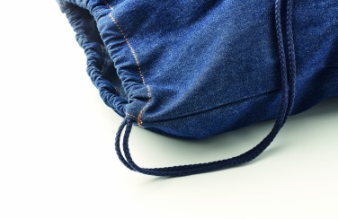 Logotrade promotional merchandise photo of: Recycled denim drawstring bag