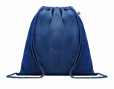 Logo trade promotional product photo of: Recycled denim drawstring bag