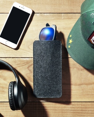 Logo trade advertising products image of: RPET felt glasses case