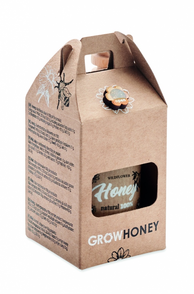 Logotrade promotional item picture of: Wildflower honey jar set 50gr