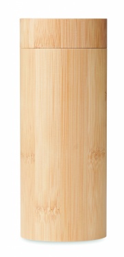Logo trade promotional gifts image of: Sunglasses and case in bamboo KEILA